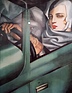 Typische Malerei des Art Déco: Tamara de Lempicka – "Tamara im grünen Bugatti" (ausgestellt im Mullin Museum in Oxnard)