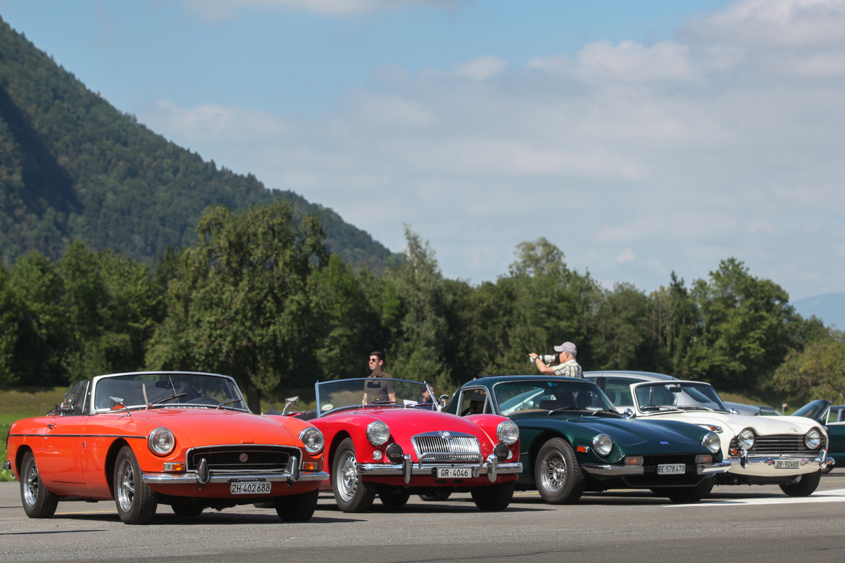 Typischer Markenmix am BCM - MG, TVR, Triumph - British Car Meeting (BCM) Mollis 2022