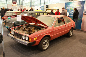 US-Scheunenfunde auf dem „Autohaus Wolfsburg“-Stand - 1977er VW Scirocco GLI und... (Bremen Classic Motorshow 2018)