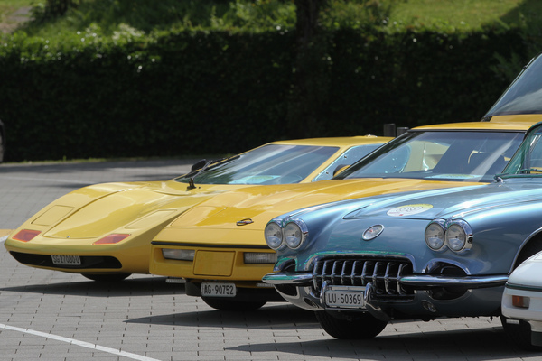 Image: Greetings from the USA, Chevrolet Corvette and Sterling GT - plastic car meeting "Fantastic Plastic 2018"