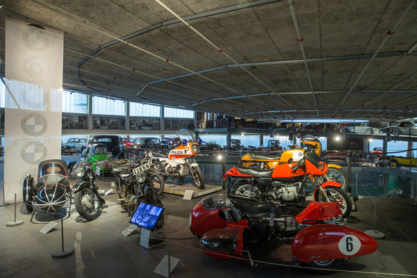 Über Jahrzehnte gab es hauptsächlich Boxermotoren bei BMW-Motorrädern - BMW-Sonderausstellung im Pantheon 2018