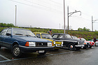 Artikelbild Vintage car meeting at the Würenlos 2024 shopping service area - Really wet, not much going on