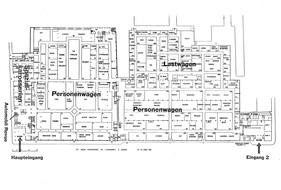 Übersichtsplan Genfer Automobilsalon 1964 - Genfer Automobilsalon 1964