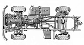 Bild: Unimog S 404 (1958) - Fahrgestell des Unimog S