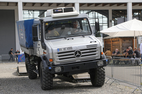 Unimog auf dem Demonstrations-Parcours - Klassikwelt Bodensee 2023 Unimog auf dem Demonstrations-Parcours - Klassikwelt Bodensee 2023