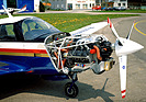 Image: The Porsche PFM 3200 aircraft engine for small aircraft, which is characterized by low fuel consumption and low noise emissions, is created using the 911 series boxer engine