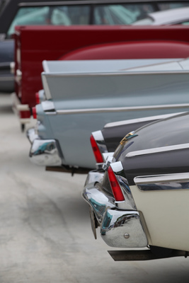 Unterschiedliche Heckpartien bei den drei Studebakern - Dolder Classics Mai 2018