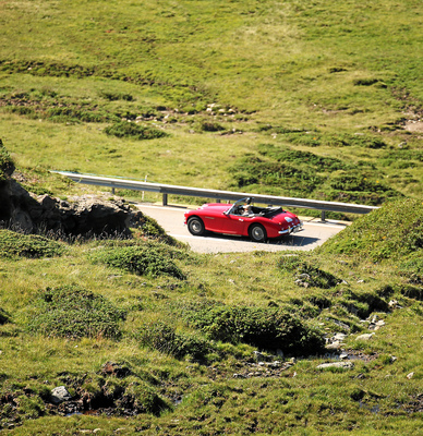 Unterwegs im Austin-Healey 3000 - British Classic Car Meeting St. Moritz 2015