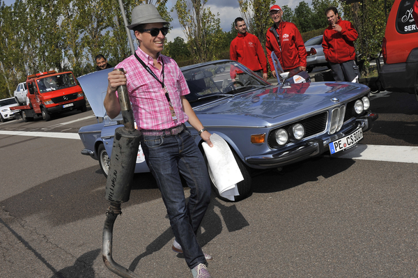 Unterwegs mit dem Auspufftopf - am letzten Tag der Creme21 2015 in Leipzig