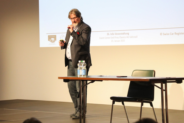 Bild Urs P. Ramseier, Gründer des Swiss Car Register – Swiss Car Register Infoabend 2025
