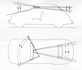 VW 1200 (1957) - spürbar verbesserte Sichtverhältnisse ab 1957