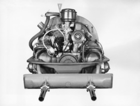 VW 1200 (1960) - der verbesserte Motor mit 34 DIN-PS