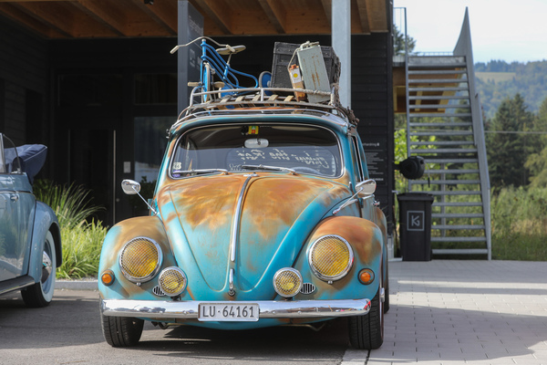 Image: VW 1200 (1963) - with patina and roof decoration - 6th Lägern Classic 2023