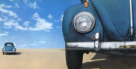 VW 1200 (1964) - Der VW Käfer ist so beliebt, weil sein Unterhalt so günstig ... und sein Wert selbst nach Jahren noch so hoch ist - aus einem Verkaufsprospekt von 1964