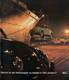 VW 1200 (1964) - Warum ist der Volkswagen so beliebt in 136 Ländern, weil ... - aus einem Verkaufsprospekt von 1964