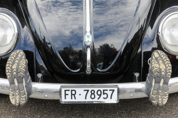 VW 1200 (1965) - mit unorthodox geschützten Stossstangen-Hörnern - 5. Old Wheels Biel/Bienne 2024