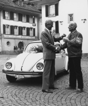 VW 1200 (1984) - dieser Käfer wird als 320'637. Exmplar in der Schweiz ausgeliefert, das Kennzeichen "BE 320 637" zeugt davon