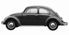 VW 1200 de Luxe 1961 - Seitenansicht