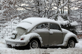 VW 1300 (1969) - im Schnee und doch startbereit