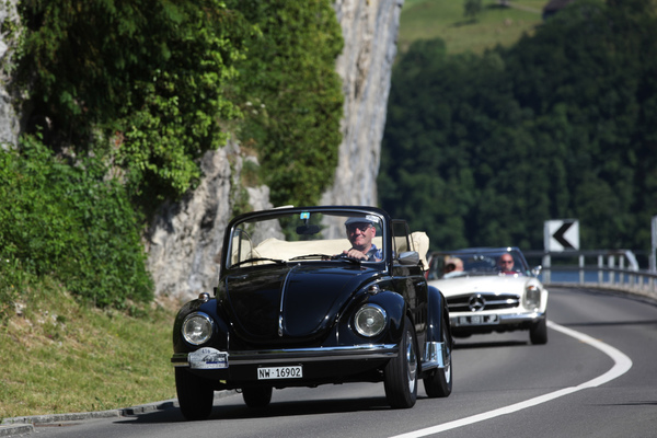 VW 1303 Cabriolet (1974) - am Alpnachersee - Oldtimer in Obwalden (O-iO) 2019