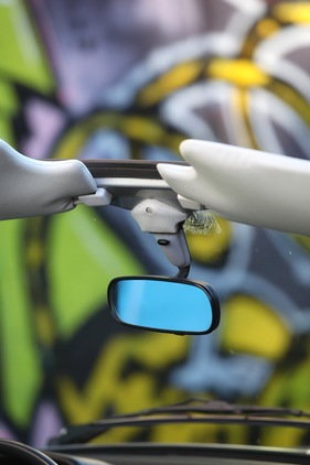 VW 1303 Cabriolet (1979) - Rückspiegel und Sonnenblenden