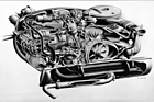 Image: VW 1500 (1962) - the flat boxer engine