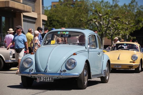 Bild: VW 1500 Käfer - bei der Abfahrt - Oldtimer Sunday Morning am 2. Juni 2019