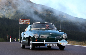 VW 1500 Karmann Ghia Cabriolet Typ 14 (1967) - ADAC Trentino Classic 2013 - Oldtimer-Wanderung um den Sonax-Pokal