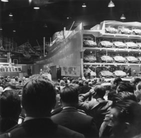 VW (1959) - Internationale Automobilausstellung (IAA) in Frankfurt 1959 - Nordhoff-Pressekonferenz in der VW-Halle