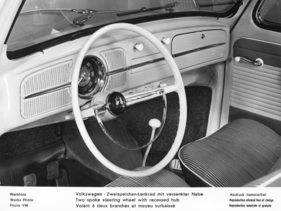 VW (1959) - Internationale Automobilausstellung (IAA) in Frankfurt 1959 - Zweispeichen-Lenkrad mit versenkter Nabe