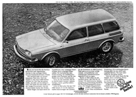 VW 411LE Variant (1970) - Werbung - Eine sichere Sache