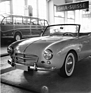 VW Beutler Cabriolet (1954) - gefällige und augenscheinlich aerodynamische Front der Sonderkarosserie - Genfer Automobilsalon 1954