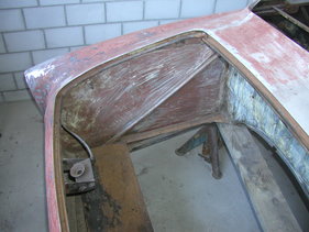 VW Beutler Coupé (1958) - Karosseriearbeiten im Rahmen der Restaurierung um 2014