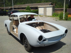 VW Beutler Coupé (1958) - bereit für die Neulackierung, aufgenommen um das Jahr 2015 herum
