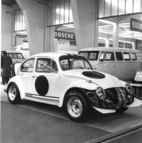 VW Blank 1600 RS (1967) - Schweizer Meister Arthur Blank hat diesen Superkäfer entwickelt, ausgestellt auf dem offiziellen VW-Stand, der Spoiler alleine erhöht die Spitze um 7 km/h - Genfer Autosalon 1967