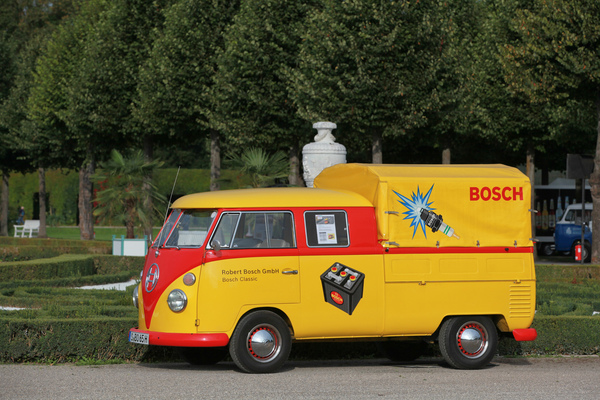 VW Bus wirbt für Bosch - Classic-Gala Schwetzingen 2020