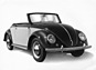 VW Cabriolet (1950) - als Zweisitzer mit versenkbarem Verdeck (© Archiv Automobil Revue) VW Cabriolet (1950) - als Zweisitzer mit versenkbarem Verdeck (© Archiv Automobil Revue)