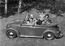 VW Cabriolet (1963) - für die ganze Familie, inklusive Hund