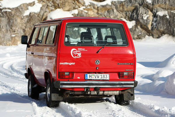 Bild: VW Carawelle GL syncro - der Bulli mit Allradantrieb entstand vor 30 Jahren