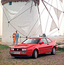 VW Corrado (1988) - G60-Modell vor Windmühle