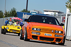 VW Corrado - umfangreich modifiziert und orange - am 2. TCS Youngtimer und Classictreffen in Pratteln im Jahr 2016