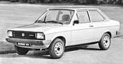 VW Derby CL (1980) – mit Metalliclack und "Doppeldekorstreifen"