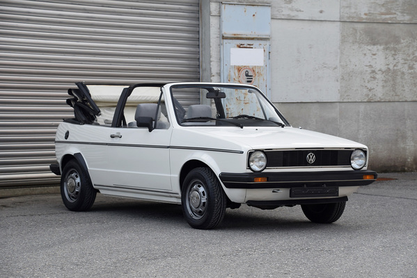 VW Golf 1 Cabriolet GLS (1979) - gemeldet als Lot 007 an der Versteigerung der Oldtimer Galerie in Toffen am 30. März 2019
