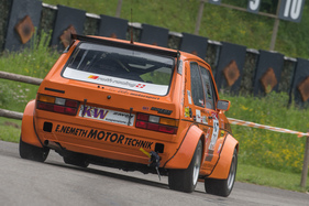 VW Golf 1 GTI 16V (1982) am Oldtimer GP Brugger Schachen 2019 - Starterfeld 7 «Historische Rennwagen»