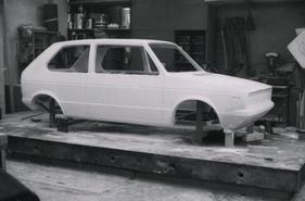 VW Golf (1973) - eine frühes Gipsmodell