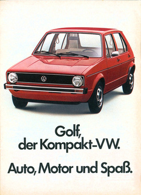 VW Golf (1974) - Werbung: Auto, Motor und Spass