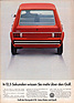 Bild: VW Golf (1974) - Werbung: in 12,5 Sekunden wissen Sie mehr über den Golf