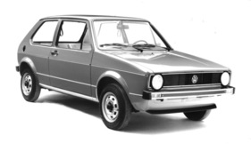VW Golf (1976) - dreitürige Version mit Grundausstattung