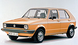 VW Golf (1978) - Design durch Giugiaro, nach dem ersten Facelift mit runderen Stossstangen