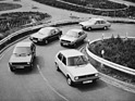 VW Golf (1978) – zusammen mit Polo, Derby, Scirocco und Passat auf dem Entwicklungsgelände in Ehra-Lessien